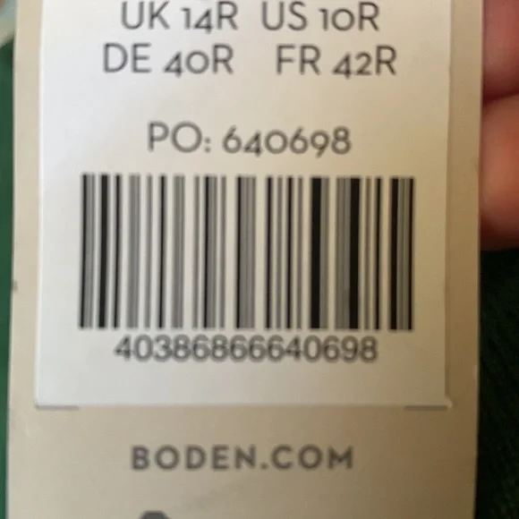 Boden dress mini fit and flare hunter green nwt 10 - Picture 7 of 7